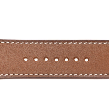 Hermes Barenia 38mm Apple Watch Single Tour Band Fauve 5 of 6