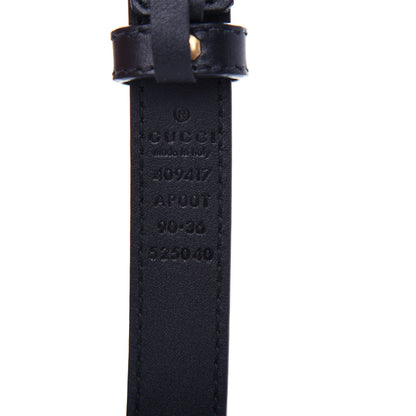 Gucci Calfskin Double G 20mm Belt 90 36 Black 5 of 6