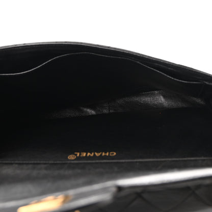 Chanel Lambskin Quilted Jumbo Double Sided Flap Black 6 of 12