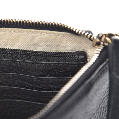 Gucci Pebbled Calfskin Soho Wristlet Black 7 of 8