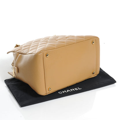 Chanel Caviar Quilted Petit Timeless Tote PTT Beige 4 of 7