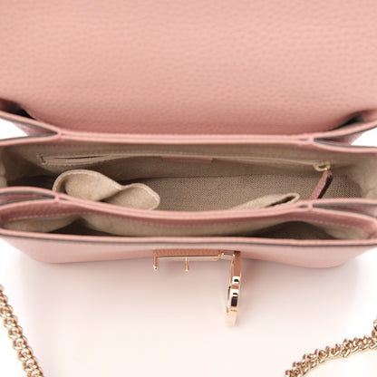 Gucci Dollar Calfskin Interlocking G Top Handle Shoulder Bag Soft Pink 4 of 9