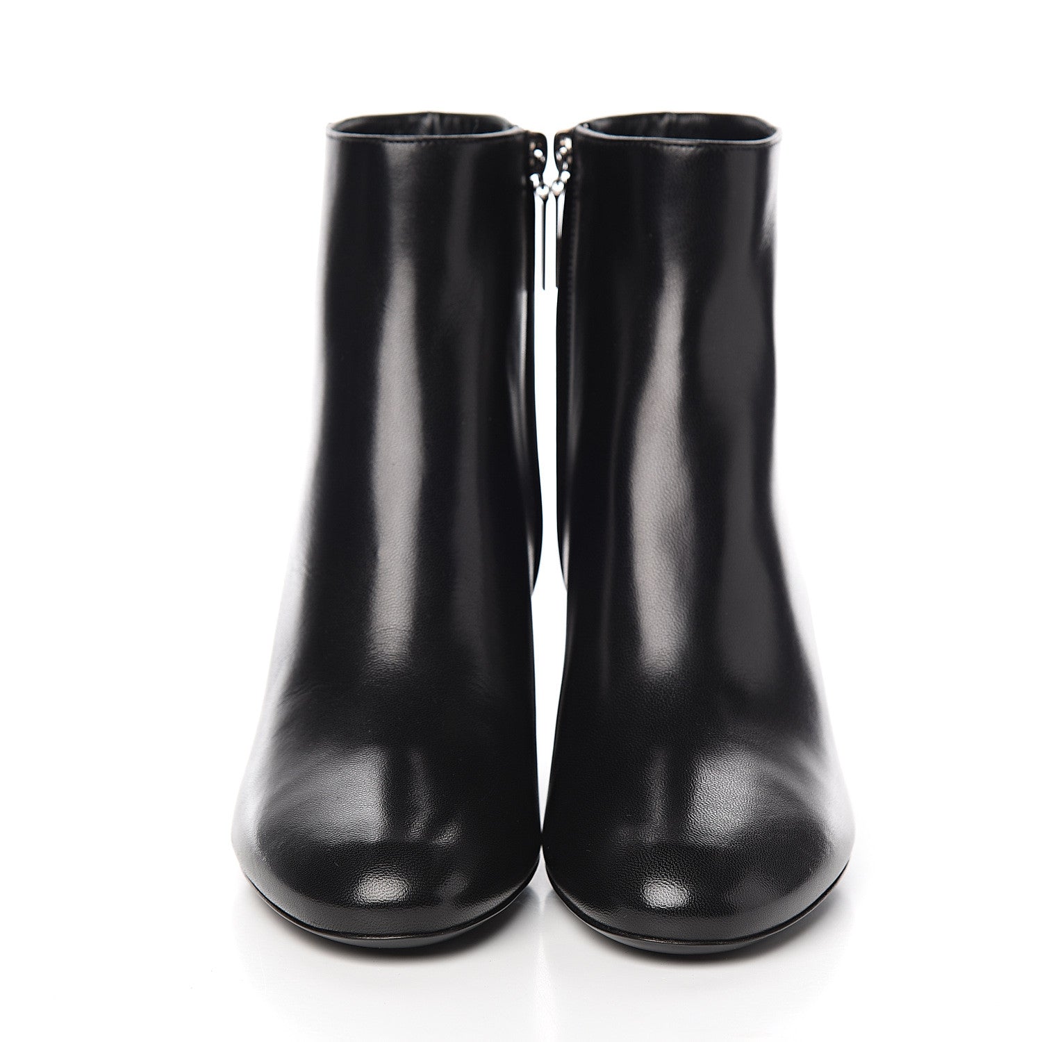 Saint Laurent Nappa Loulou Ankle Zip Boot 37.5 Black 2 of 9