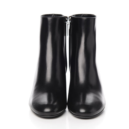 Saint Laurent Nappa Loulou Ankle Zip Boot 37.5 Black 2 of 9