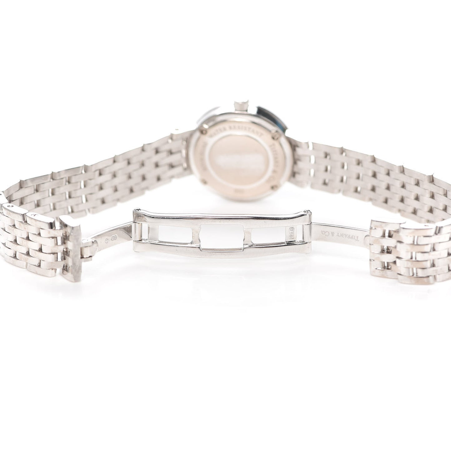 18K White Gold Diamond Bezel 20mm Classic Quartz Watch