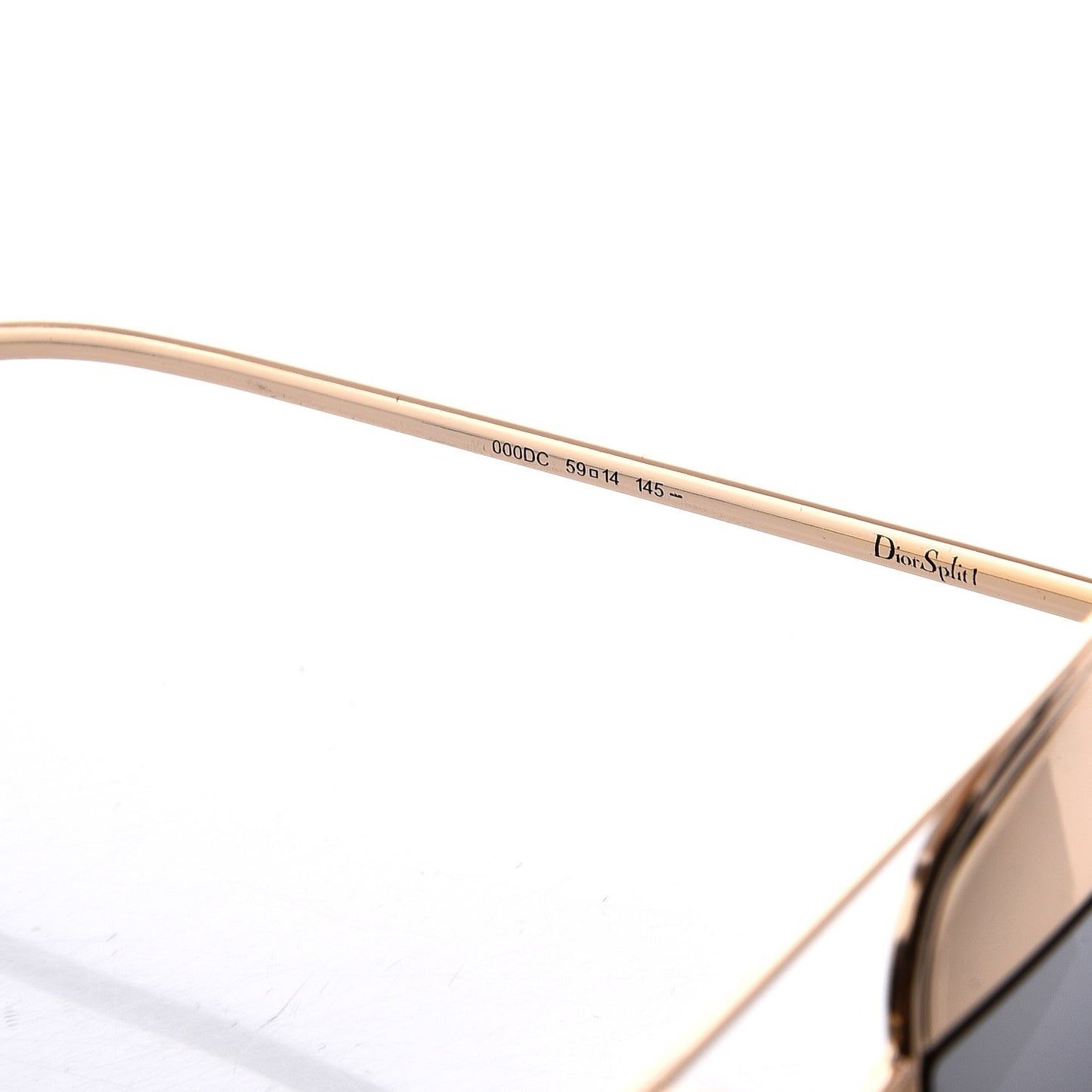 Split 1 Aviator Sunglasses Gold Silver