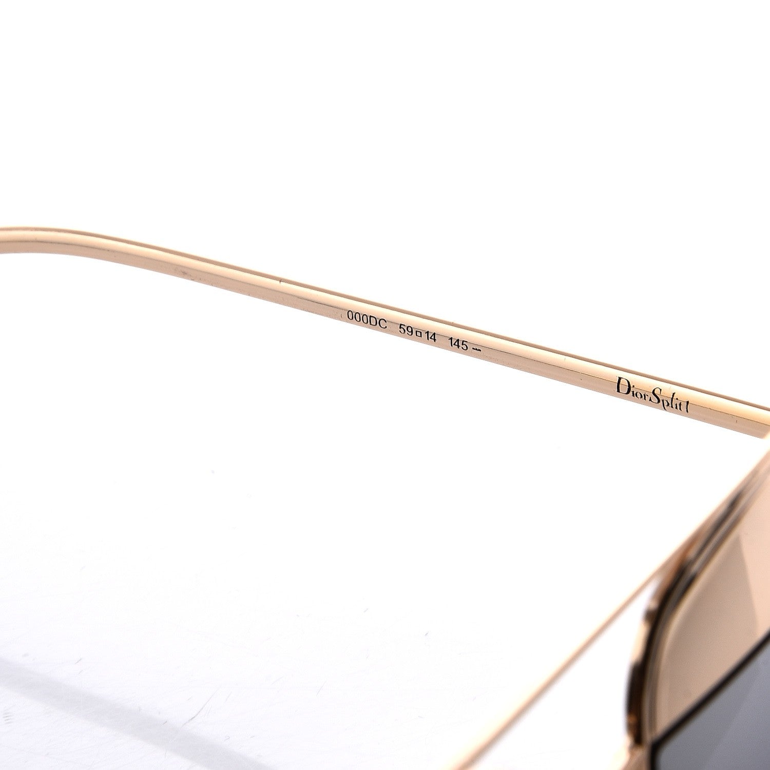Christian Dior Split 1 Aviator Sunglasses Gold Silver 6 of 9