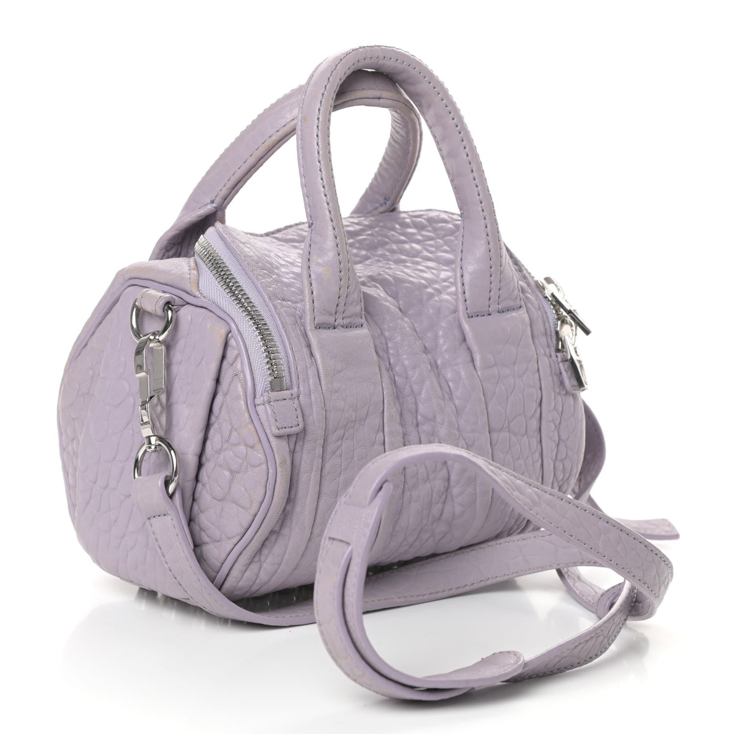 Alexander Wang Pebbled Lambskin Mini Rockie Lavender Rodhium Hardware 3 of 9