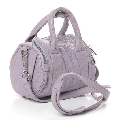 Alexander Wang Pebbled Lambskin Mini Rockie Lavender Rodhium Hardware 3 of 9