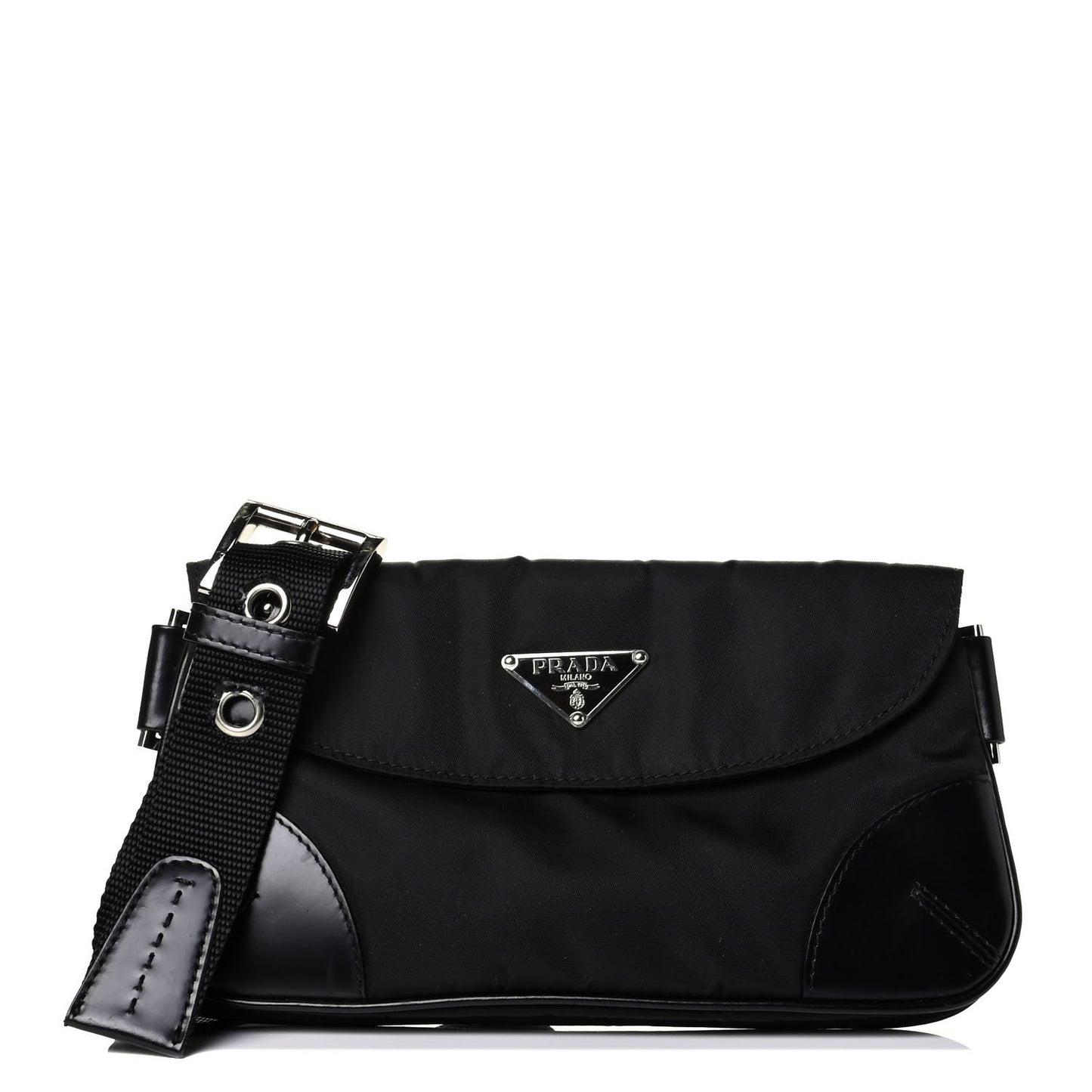 Tessuto Nylon Belt Bag Black
