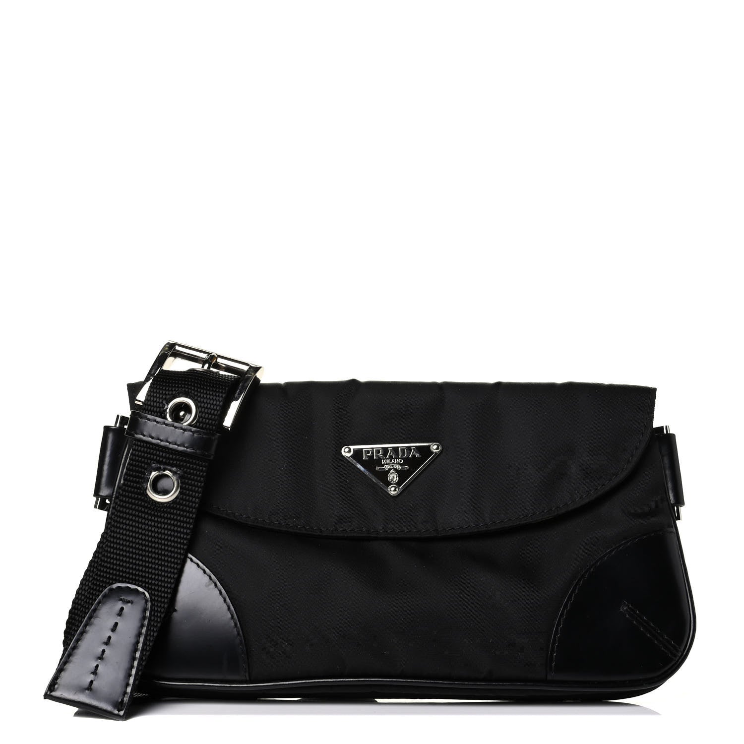 Prada Tessuto Nylon Belt Bag Black 1 of 7