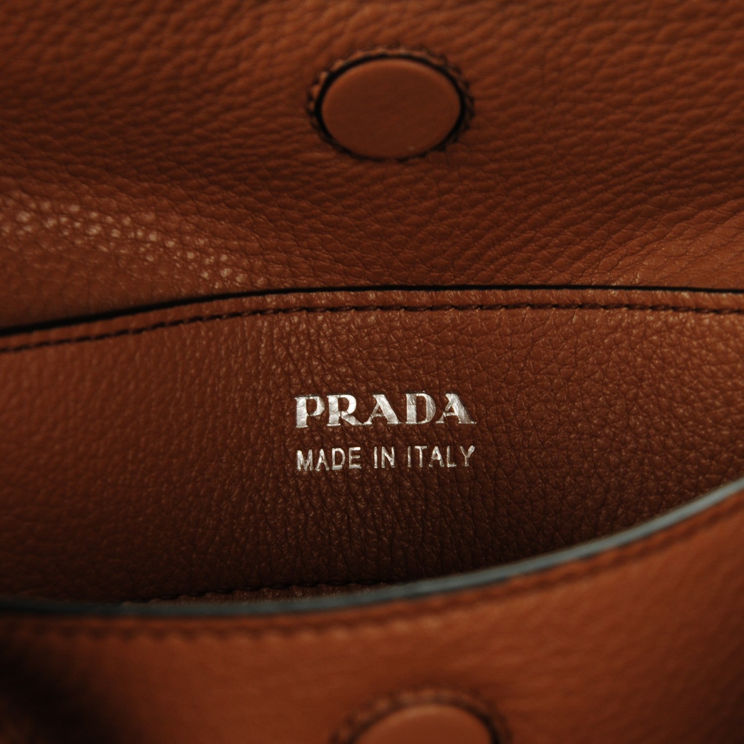 Prada Vitello Daino Medium Double Tote Black Cuoio 6 of 7
