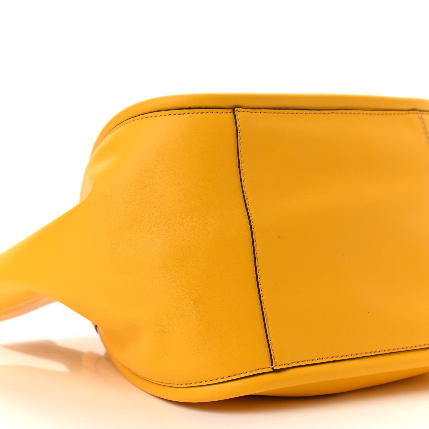 Proenza Schouler Calfskin Large Ruched Tote Yellow 9 of 10