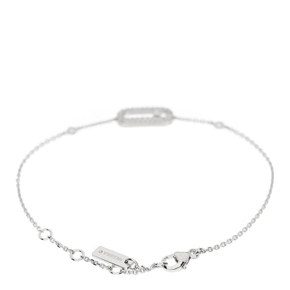 Messika 18K White Gold Diamond Move Uno Pave Bracelet 2 of 5