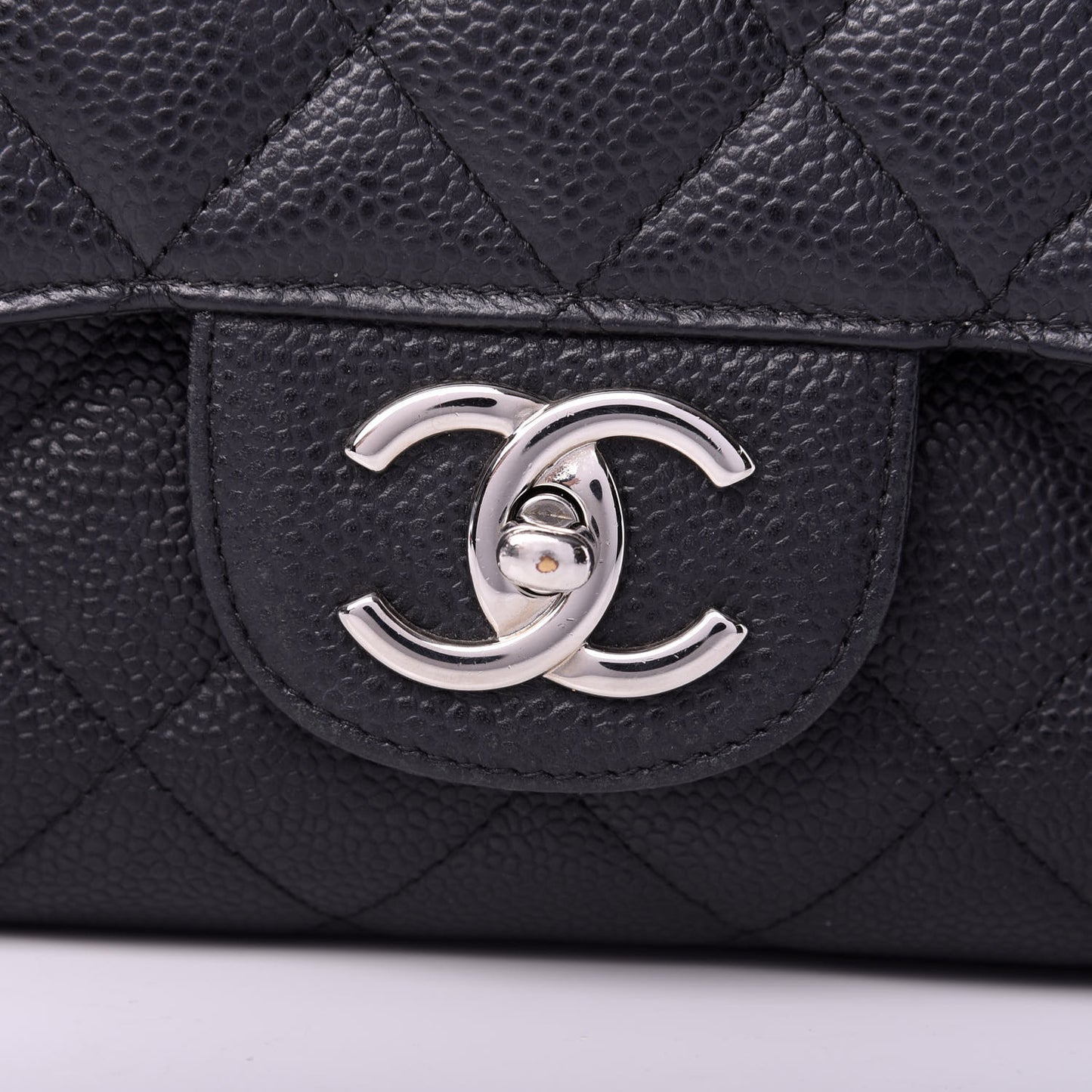 Caviar Quilted Maxi Double Flap Black