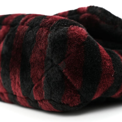 Chanel Shearling Striped Medium Chanel 19 Flap Red Black 10 of 10
