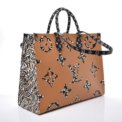 Louis Vuitton Monogram Giant Jungle Onthego GM Ivory 2 of 9