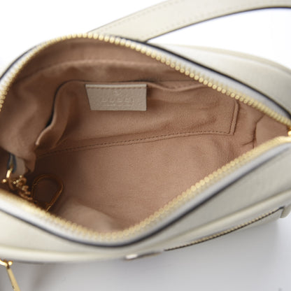 Gucci Textured Dollar Calfskin Web Mini Ophidia Shoulder Bag Mystic White 4 of 9
