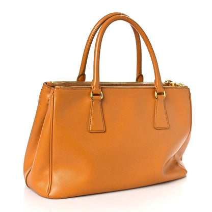 Prada Saffiano Small Galleria Double Zip Tote Cannella 2 of 10