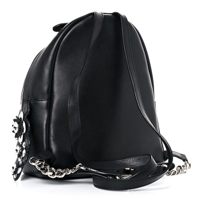 Fendi Vitello Dolce Crystal Flowerland Croc Tail Mini Backpack Black 3 of 22