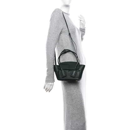 Bottega Veneta Grained Calfskin Maxi Intrecciato Mini Arco Raintree 2 of 11