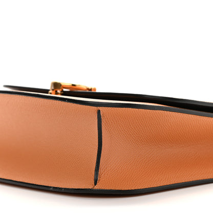 Salvatore Ferragamo Grained Calfskin Trifolio Flap Bag Tan 9 of 11