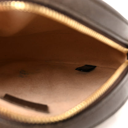 Gucci GG Supreme Monogram Web Mini Ophidia Round Shoulder Bag Brown 5 of 10