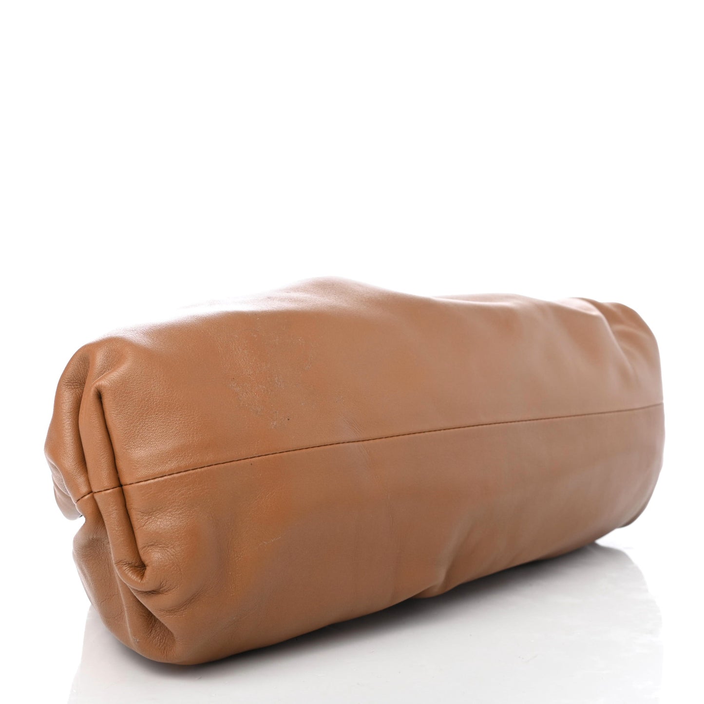 Smooth Butter Calf The Pouch Oversized Clutch Cammello