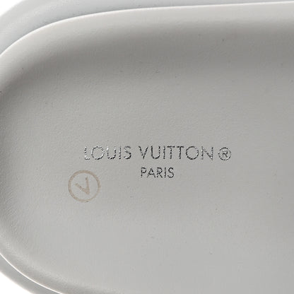 Louis Vuitton Lambskin Embossed Monogram Pool Pillow Flat Comfort Mule 37 White 6 of 9