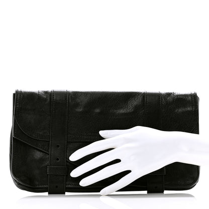 Proenza Schouler Lambskin PS1 Pochette Clutch Black 2 of 8