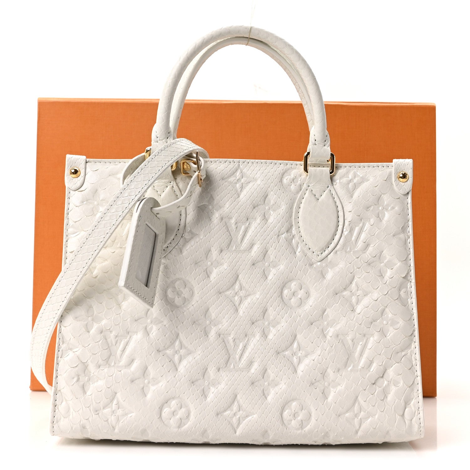 Louis Vuitton Snakeskin Empreinte Monogram Onthego PM White 10 of 10