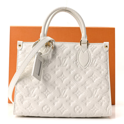 Louis Vuitton Snakeskin Empreinte Monogram Onthego PM White 10 of 10