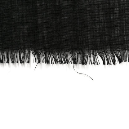 Chanel Silk Stamps Fringe Scarf Black Multicolor 4 of 6