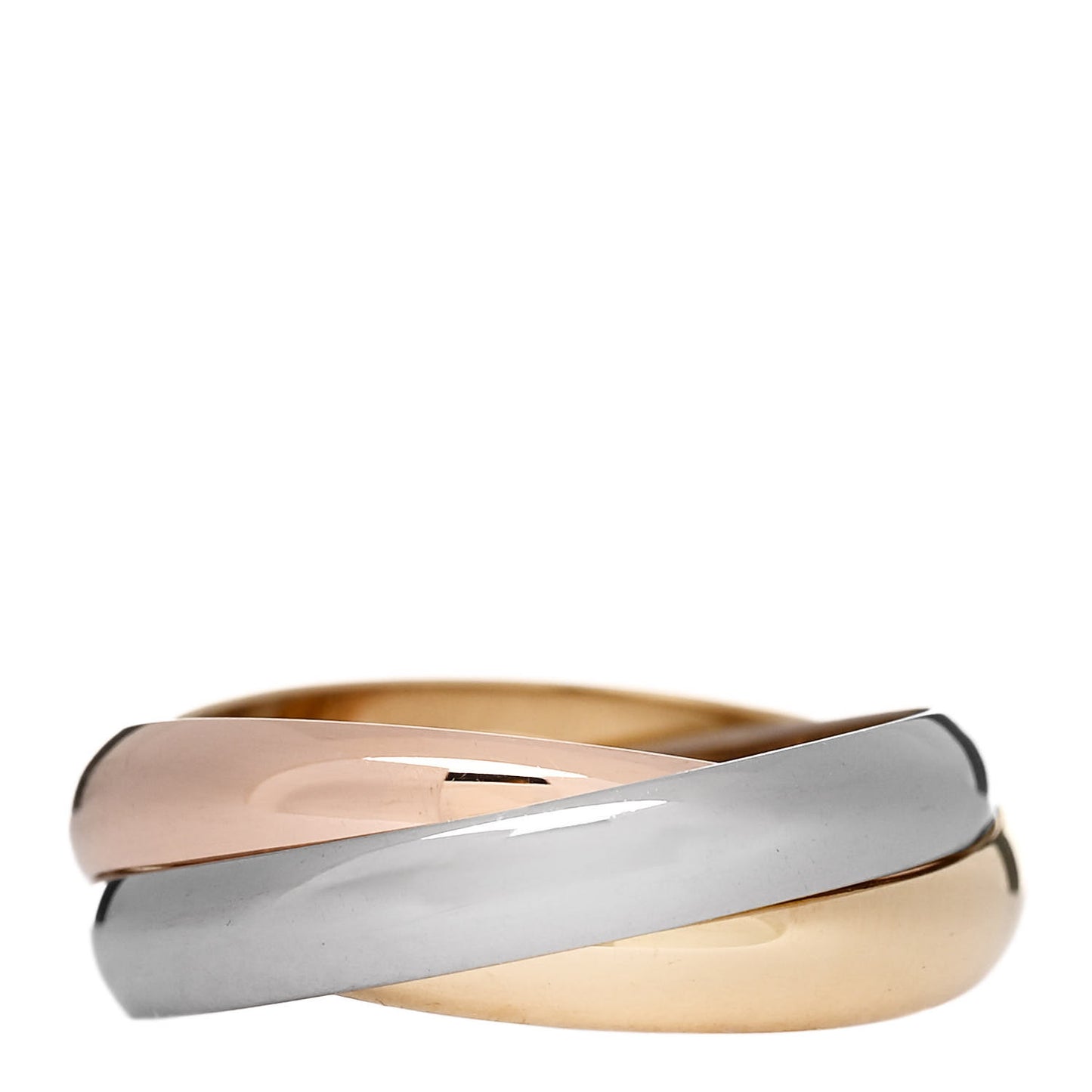 18K Pink Yellow White Gold Classic Trinity Ring 47 4