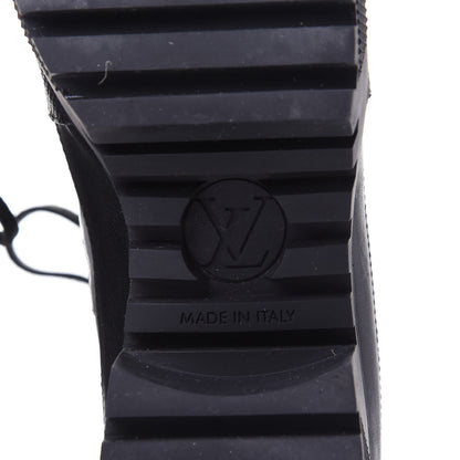 Louis Vuitton Metallic Calfskin Technical Fabric Digital Gate Laureate Platform Desert Boot 37.5 Silver 8 of 11