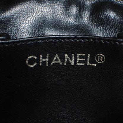 Chanel Calfskin Diamond Stitched Small Shoulder Bag Black 5 of 9