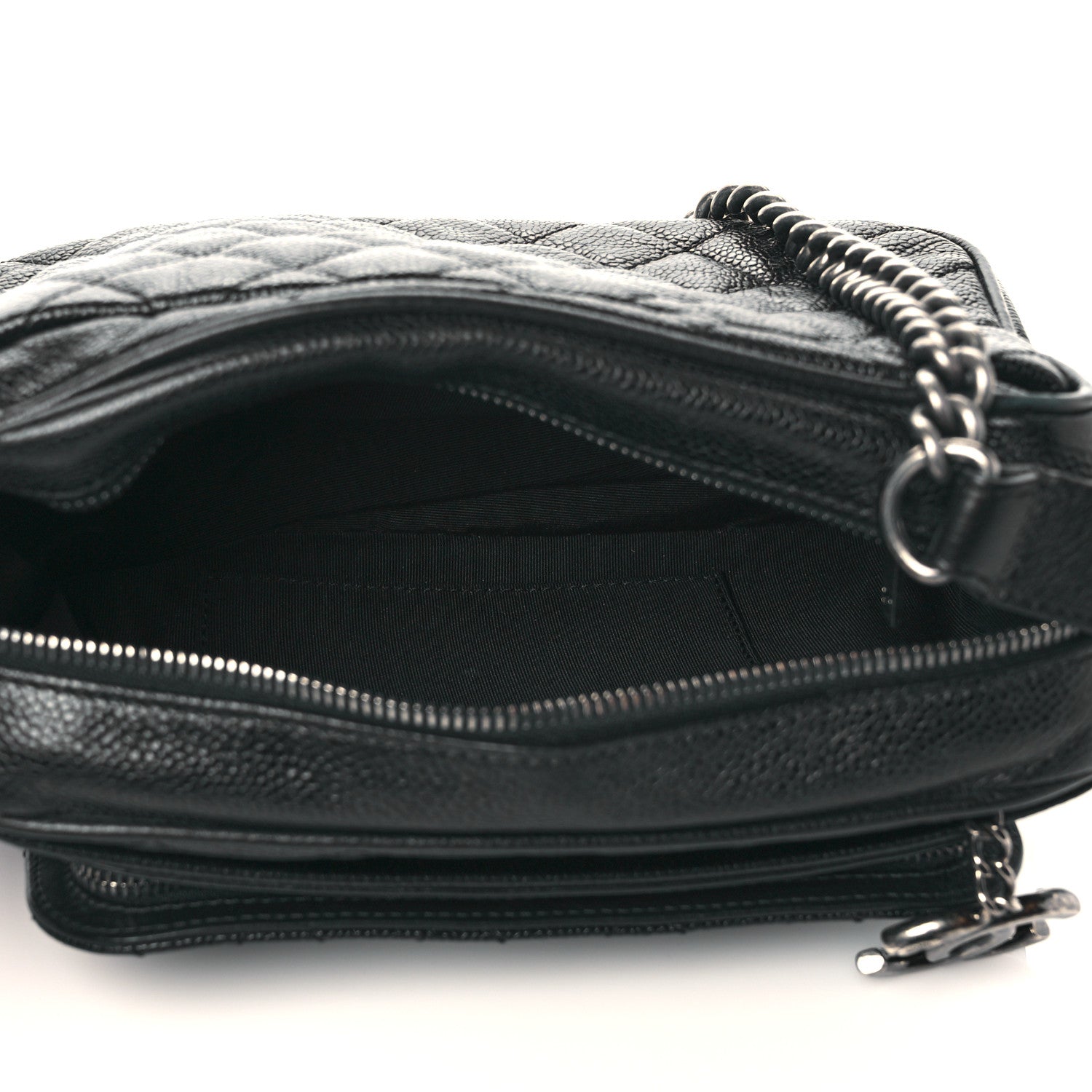 Chanel Caviar Quilted Medium Business Trip Camera Bag Black 5 of 9