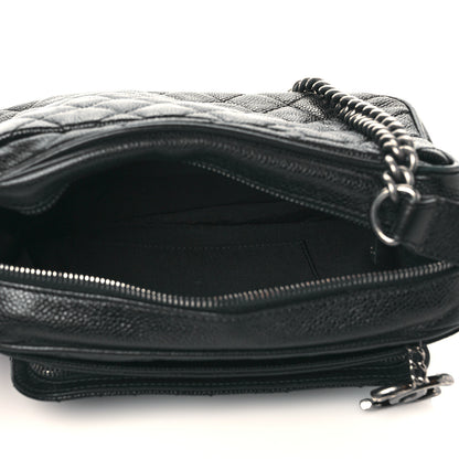 Chanel Caviar Quilted Medium Business Trip Camera Bag Black 5 of 9