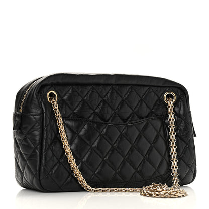 Chanel Aged Calfskin Quilted Medium Reissue Camera Case Black 2 of 9