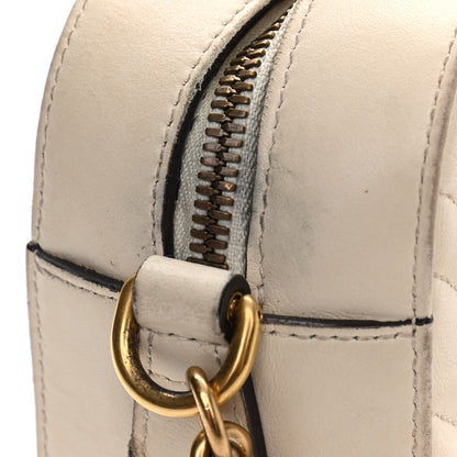 Gucci Calfskin Matelasse Animal Studs Small GG Marmont Chain Shoulder Bag White 13 of 14