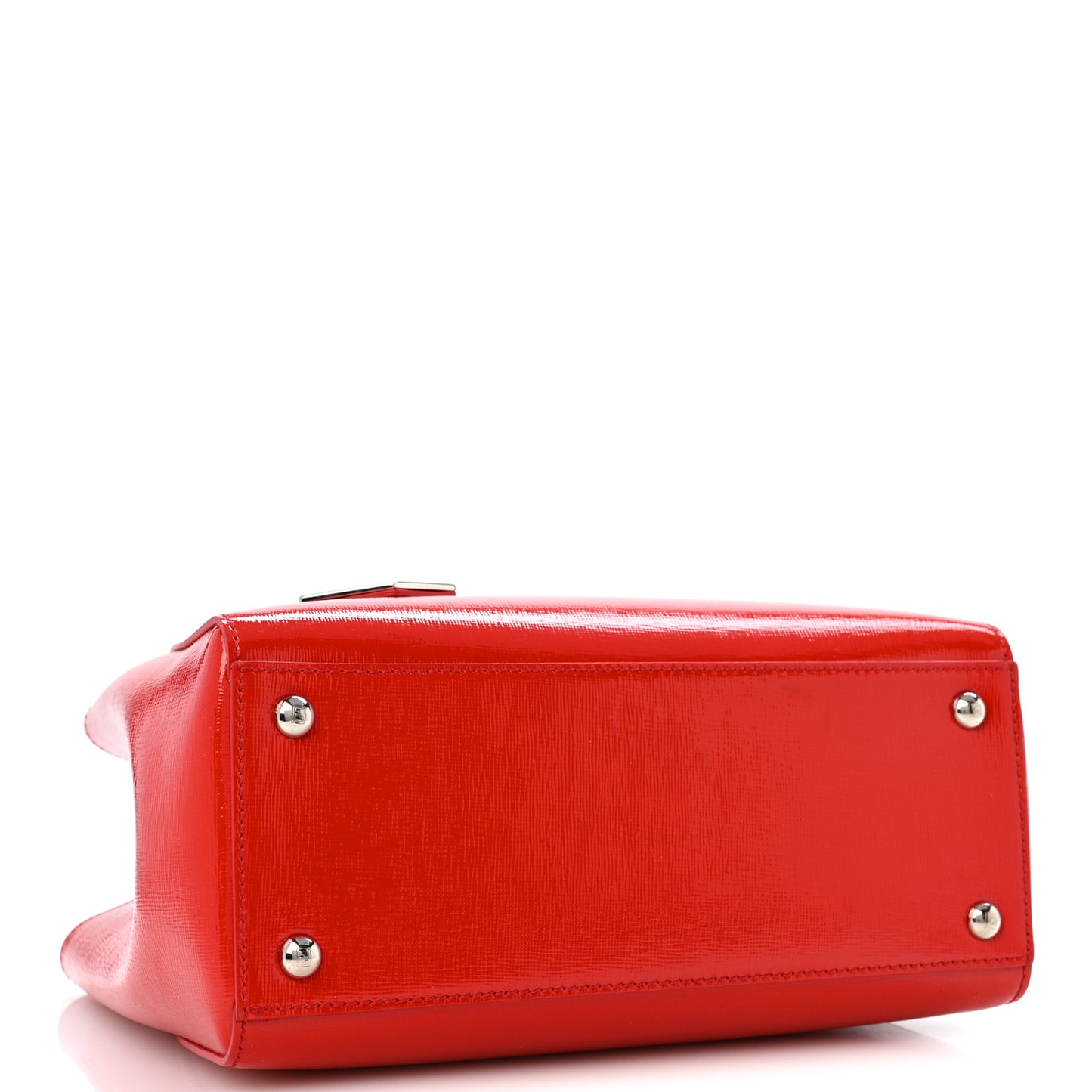 Vitello Vernice Camoscio Petite 2Jours Tote Papavero
