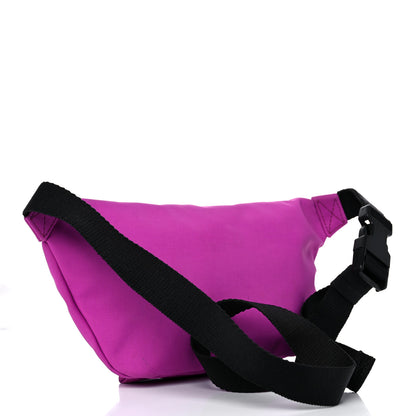 Balenciaga Sport Nylon Logo Embroidered Small Wheel Beltpack Fuchsia Black 3 of 18