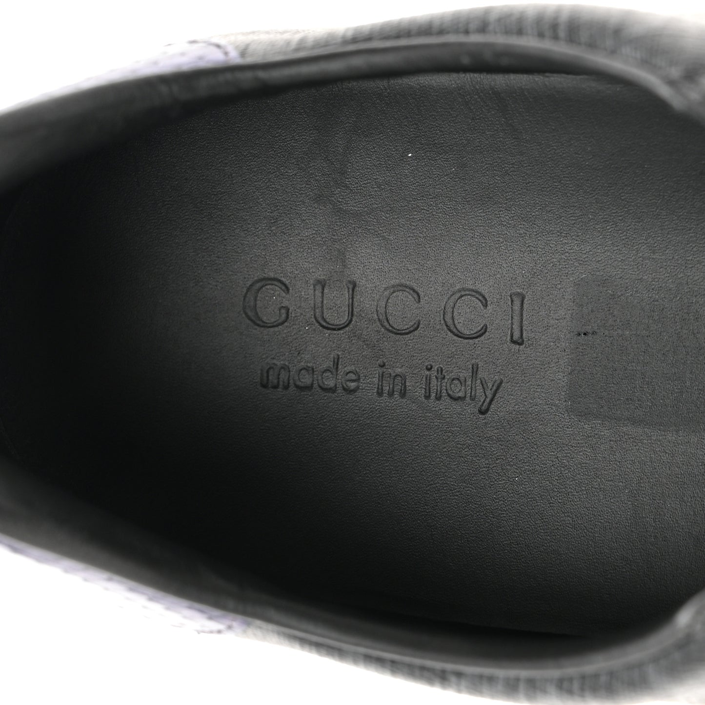 GG Supreme Monogram Ayers Web Mens New Ace Sneakers 9.5 Black