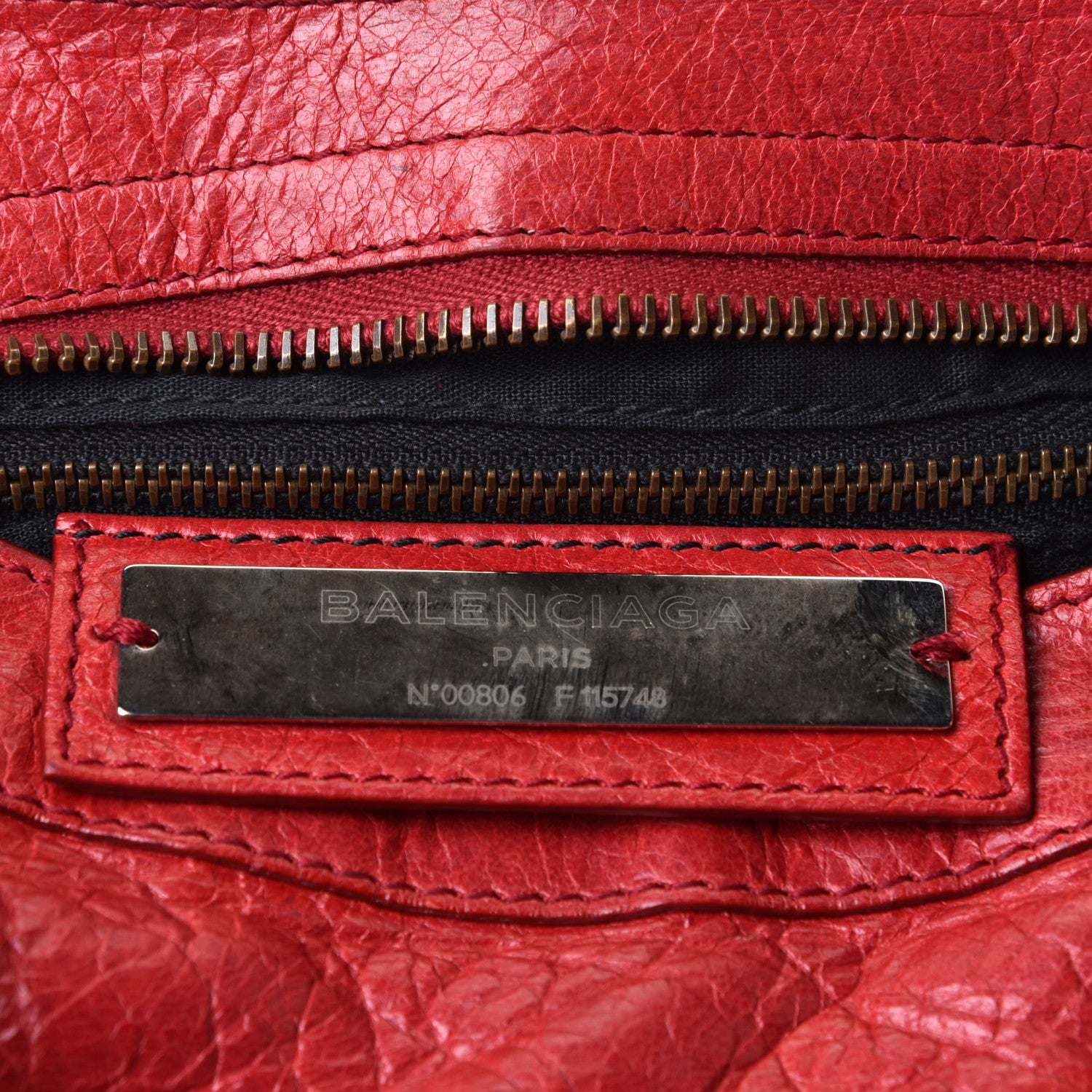 Balenciaga Agneau Classic Hardware City Rouge Cardinal 9 of 10