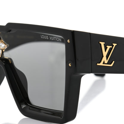 Louis Vuitton Acetate Swarovski Crystal Cyclone Sunglasses Z1578W Black 9 of 10