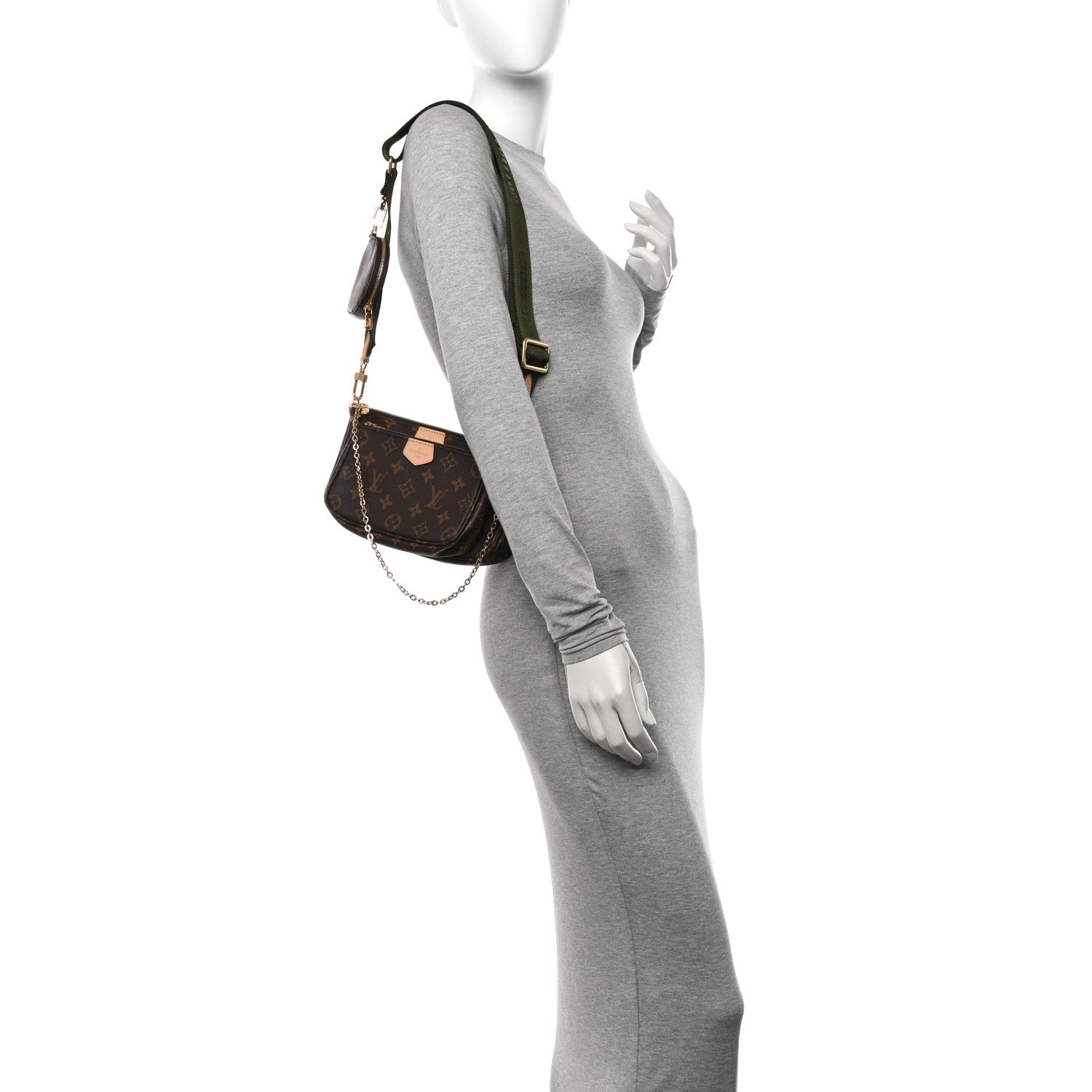 Louis Vuitton Monogram Multi Pochette Accessories Kaki 2 of 12