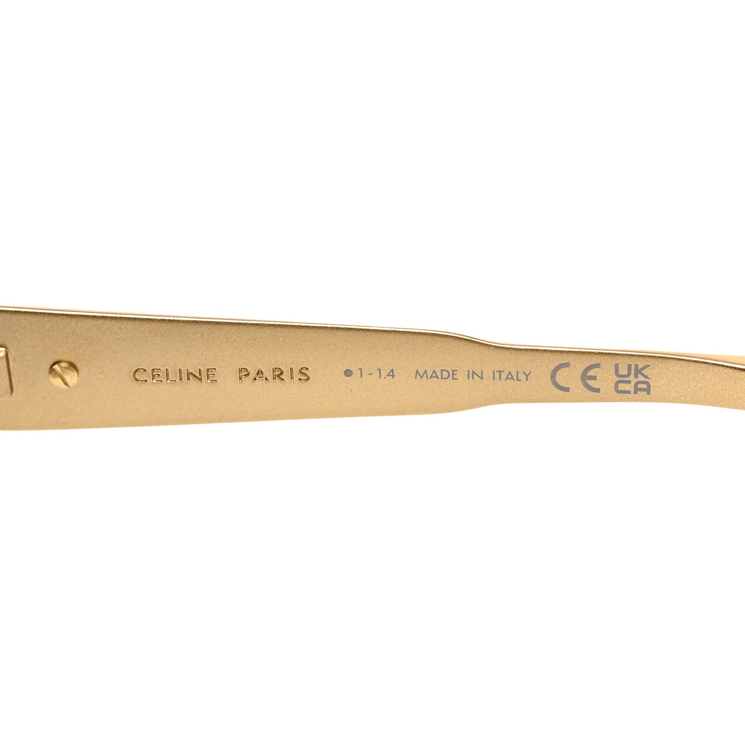 Celine Metal Triomphe 01 Sunglasses CL40235U Gold Green 6 of 7