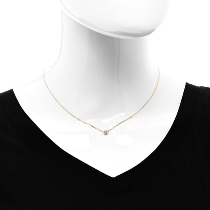Cartier 18K Yellow Gold Diamond LM D'Amour Pendant Necklace 2 of 6
