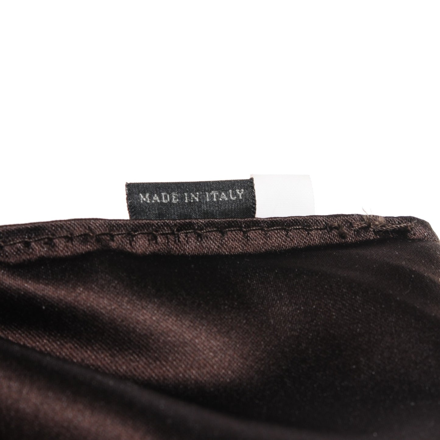 Lambskin Woven Satchel Brown