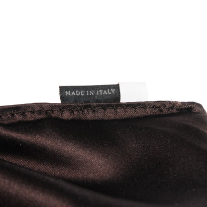 Miu Miu Lambskin Woven Satchel Brown 7 of 9